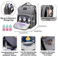 4-in-1 Mommy Backpack & Portable Crib