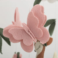 Woodland Deer & Butterfly Nursery Mobile | Baby Shower Gift