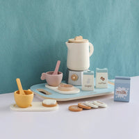 Baby Wooden Coffee & Afternoon Tea Set Toy | 18pcs Set