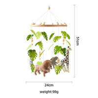 Safari Adventure Nursery Mobile with Felt Animal