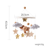 Handmade Baby Elephant Crib Mobile | Soft Felt & Natural Wood | Nursery Decor