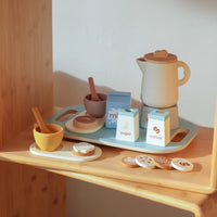 Baby Wooden Coffee & Afternoon Tea Set Toy | 18pcs Set