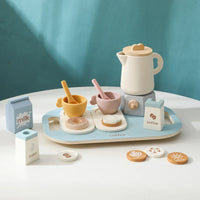 Baby Wooden Coffee & Afternoon Tea Set Toy | 18pcs Set