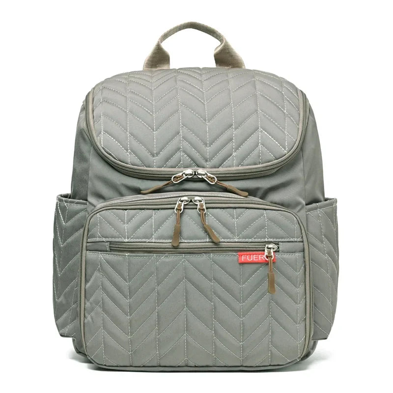 Premium Lightweight Quilted Baby Backpack Diaper Bag