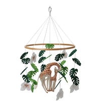 Giraffe Mum & Calf Crib Mobile | Jungle Safari Nursery Decor