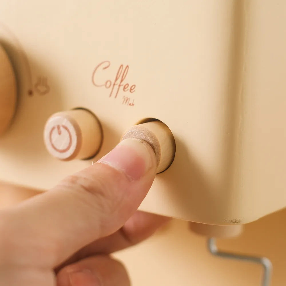 Wooden Toddler Play Coffee Machine