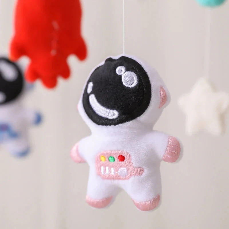 Astronaut Space Explorer Nursery Mobile - Handmade Felt Plush Toy