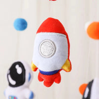Astronaut Space Explorer Nursery Mobile - Handmade Felt Plush Toy