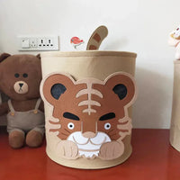 Charming Nordic-Inspired Felt Animal Toy Storage Basket