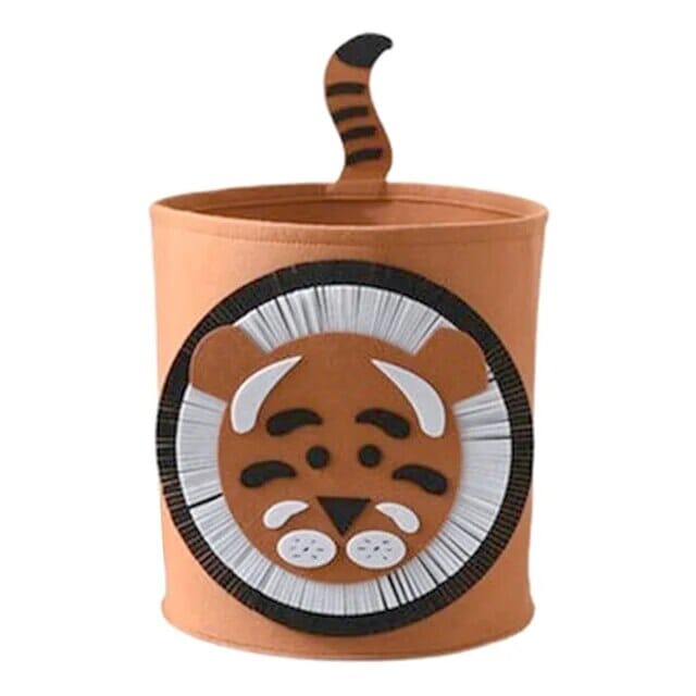 Charming Nordic-Inspired Felt Animal Toy Storage Basket