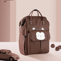 Fun Cartoon Designed Diaper Backpack - Large Capacity and Waterproof