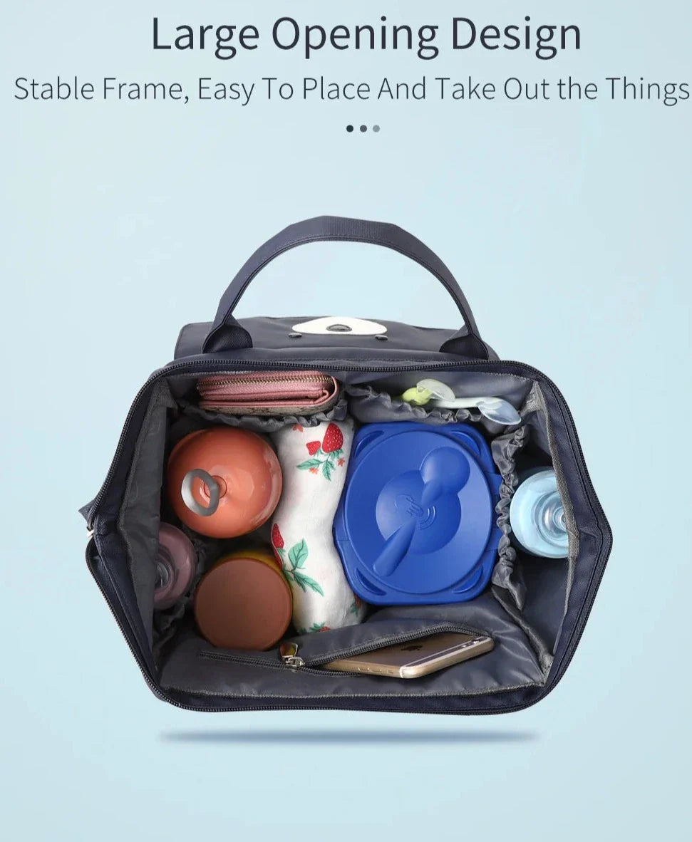 Fun Cartoon Designed Diaper Backpack - Large Capacity and Waterproof