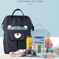 Fun Cartoon Designed Diaper Backpack - Large Capacity and Waterproof