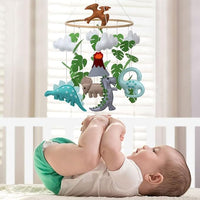 Handmade Prehistoric Dinosaur Nursery Mobile - Premium Felt Decor