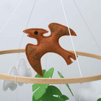 Handmade Prehistoric Dinosaur Nursery Mobile - Premium Felt Decor