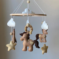 Horse Baby mobile neutral nursery cowboy mobile western nursery crib mobile