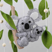 Koala Nursery Mobile - Handmade Wool Felt Mobile