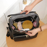 Luxury Vegan Leather Diaper Bag - Multifunctional and Stylish