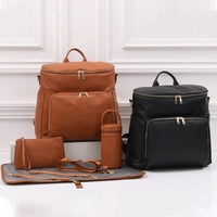 Luxury Vegan Leather Diaper Bag - Multifunctional and Stylish