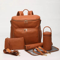 Luxury Vegan Leather Diaper Bag - Multifunctional and Stylish