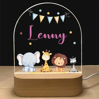 Personalised Acrylic LED Night Light - Let's Celebrate