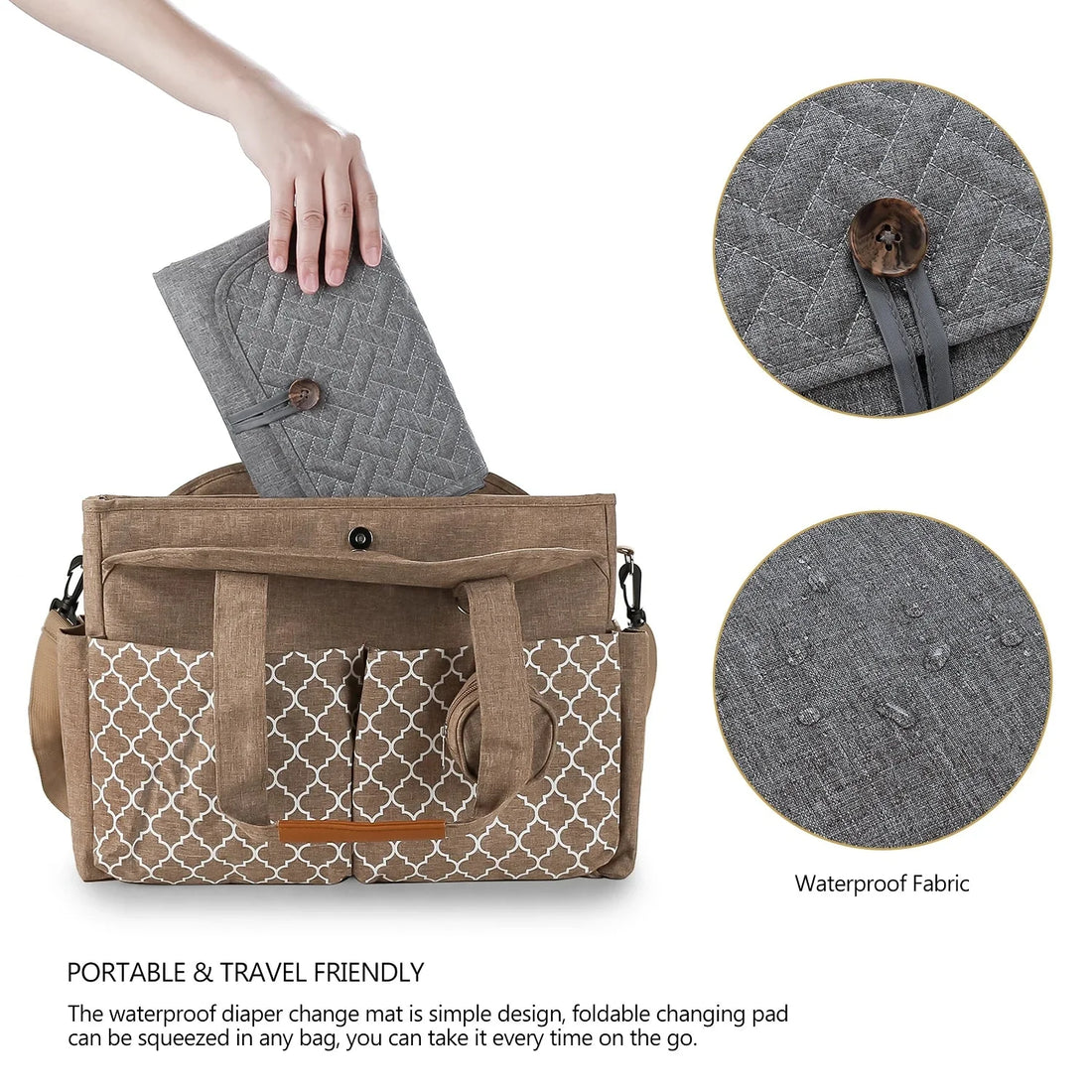 Portable Multifunctional Waterproof Baby Changing Pad