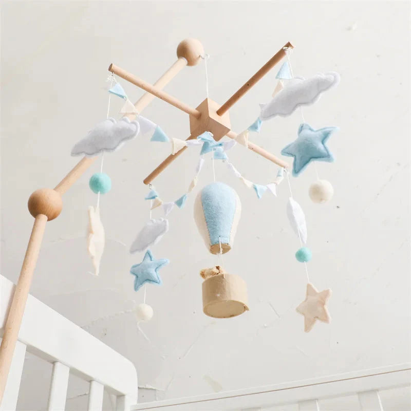 Skyward Dreams Hot Air Balloon Mobile - Blue