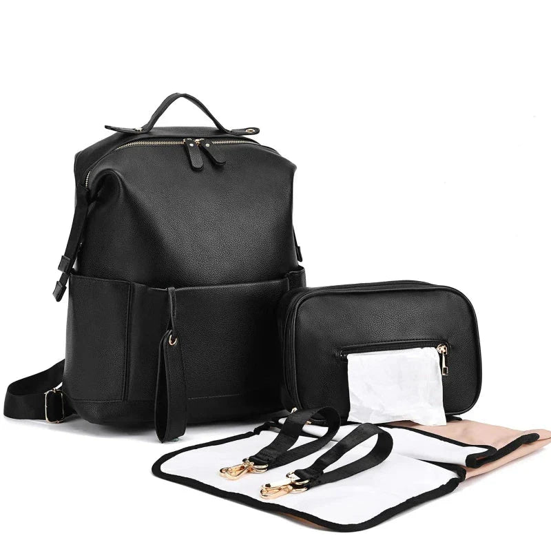 Vegan Leather Nappy Backpack: Style Meets Sustainability