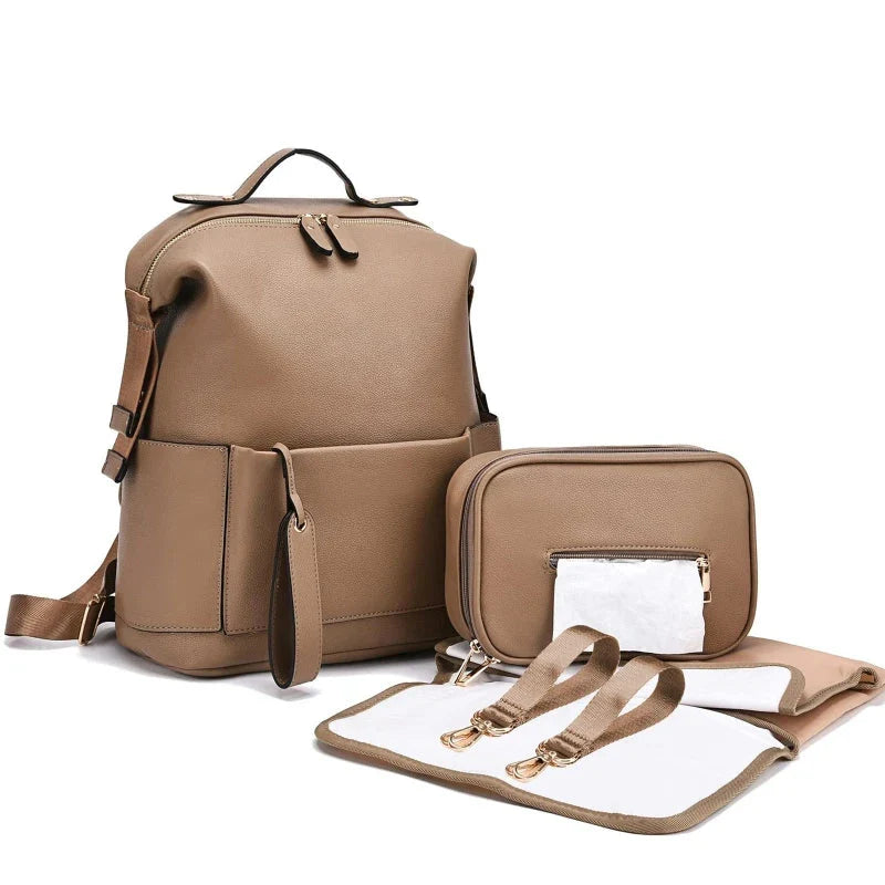 Vegan Leather Nappy Backpack: Style Meets Sustainability