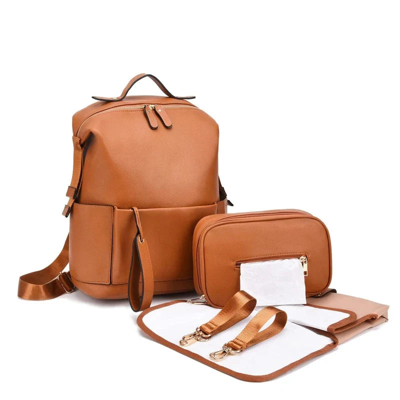 Vegan Leather Nappy Backpack: Style Meets Sustainability