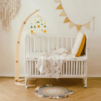 Elegant Wooden Cot Arm for Nursery Mobiles - Floor Stand Design