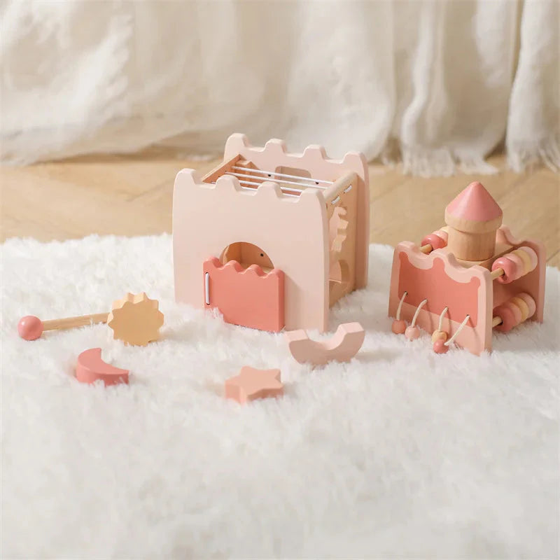 Wooden Princess Castle Busy Cube