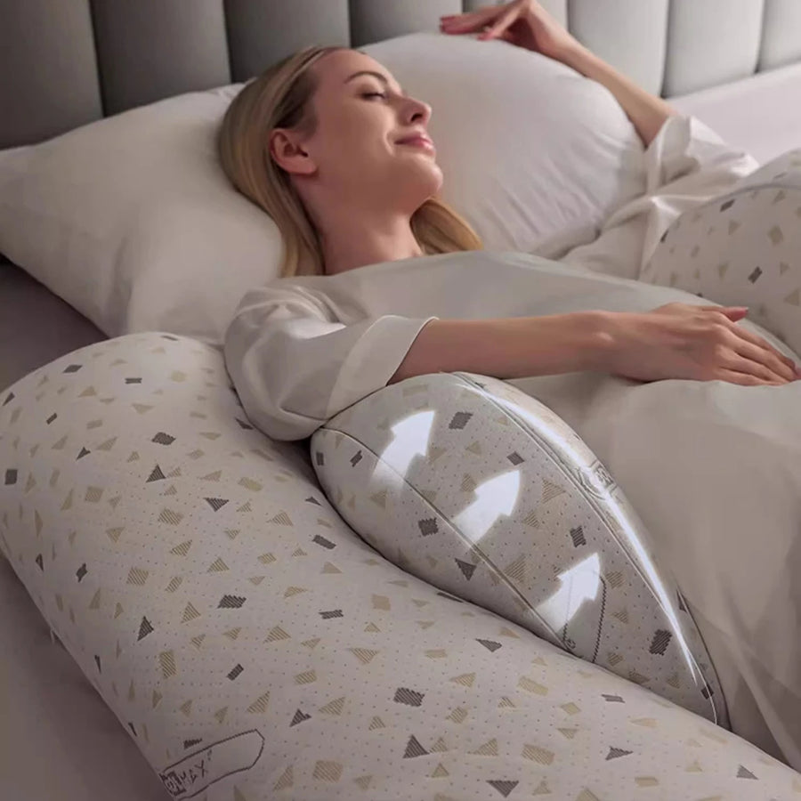 OOTDIN Pregnancy Pillow Waist Protection Side Sleeping Pillow, Belly Support Sleeping Side Sleeping Pillow Pregnancy Pillow