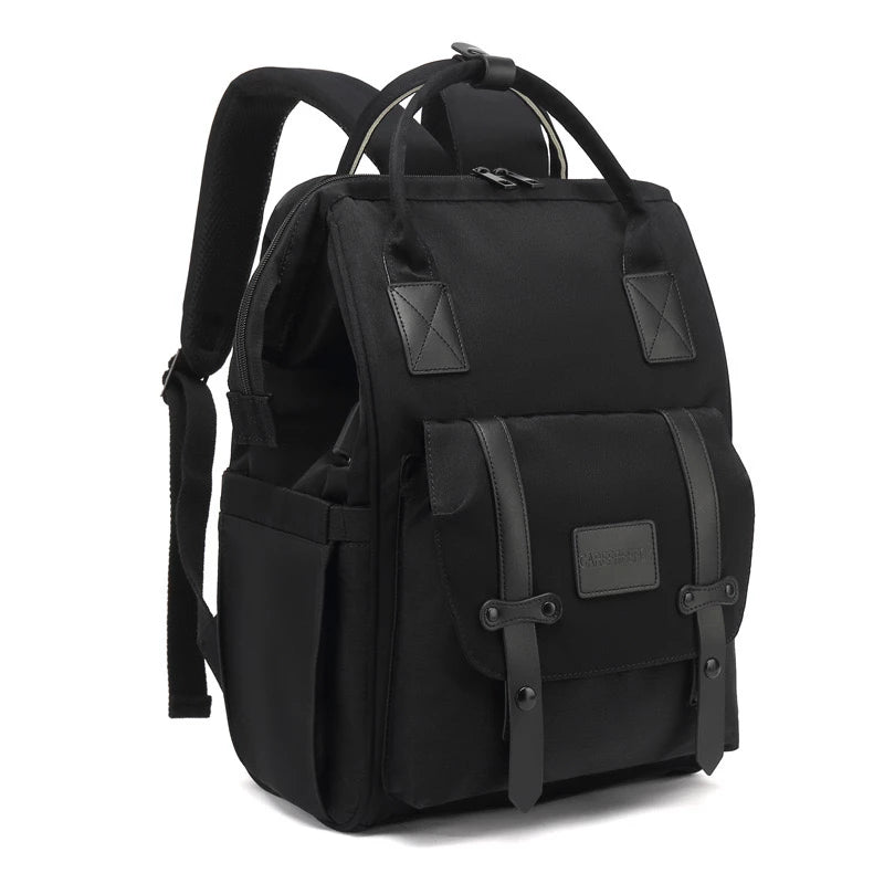 Baby Diaper Bag with USB Charging Port, Multifunctional Travel Diaper Backpack, Large Capacity Stroller Organizer Backpack with Insulated Pouch