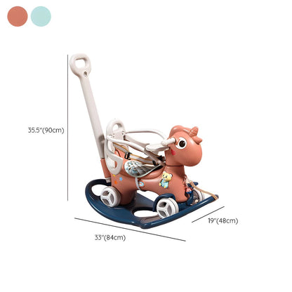 Rocking Horse for Toddlers 1-3 Years,4 in 1 Design, Kids Ride on Toy Balance Bike Push Cart with Detachable Balance Board,Fun Birthday Gifts