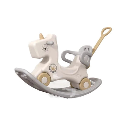 4 in 1 Rocking Horse for Toddlers 1-3 Years Old, Baby Rocking Toy Fun Birthday Gift for 1+ Kids, Ride on Toy