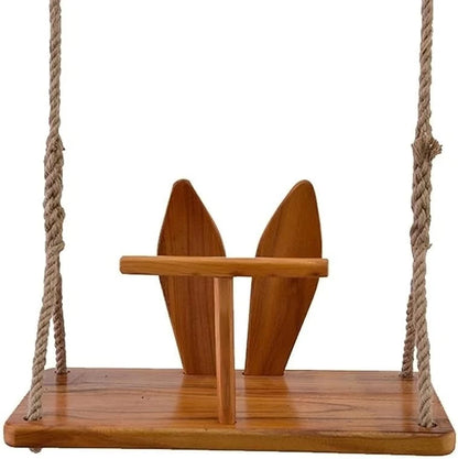 Swing Solid Wood Swing Single/Double Hanging Wooden Tree Swings for Adult Kids Children