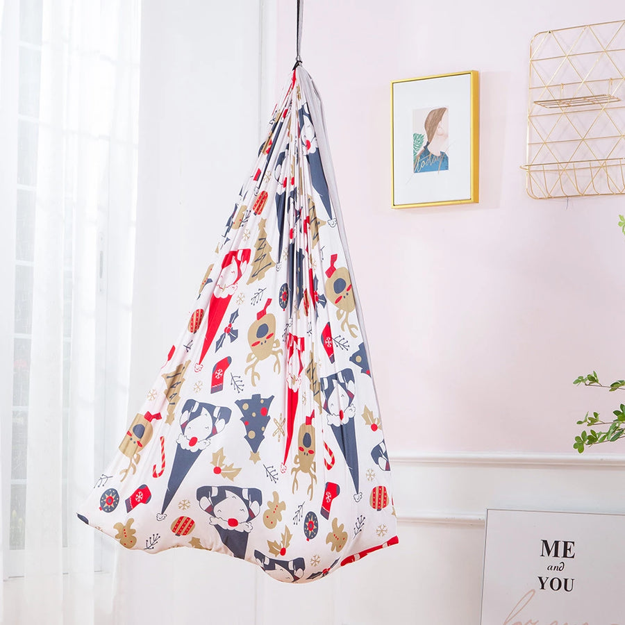 Sensory Joy Swing For Kids Indoor,Therapy Swing With 2 Layers Of Strong Stretch Fabric 360° Swivel Hanger