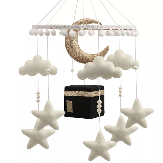 Kaaba Baby Mobile Islamic cot mobile Quran recitating Muslim baby mobile