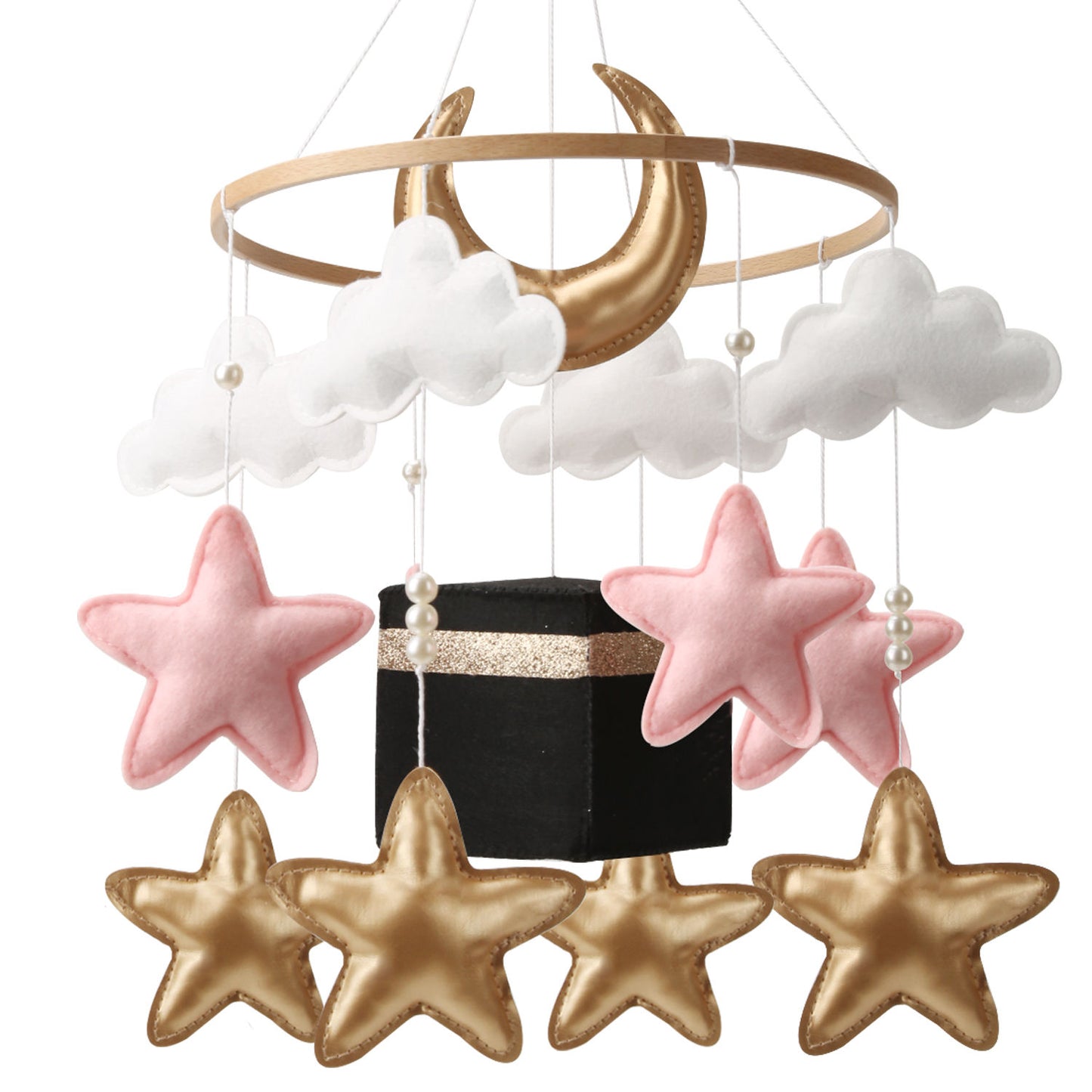 Kaaba Themed Baby Mobile Islamic cot mobiles Quran Reciting Mobiles Baby Kaaba Gift