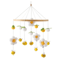 Flamingo Handmade Baby Mobile Wooden Bed Bell