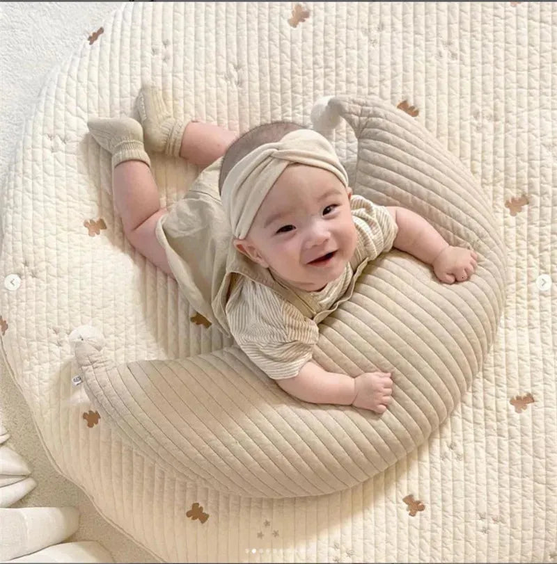 Baby Outdoor Travel Camping Portable Cushion U-Shaped Baby Breastfeeding Pillow Cotton Nursing Head Support Pad
