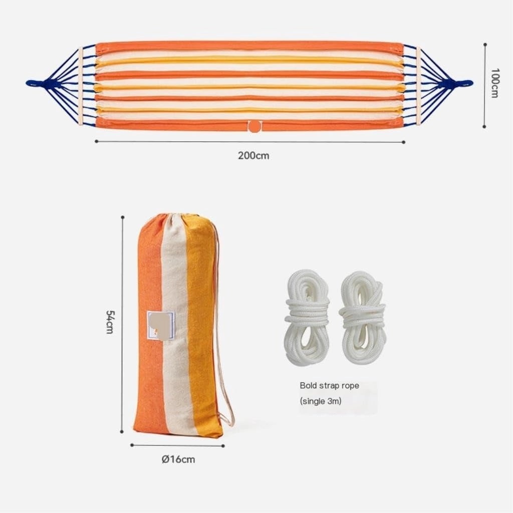 Hamock Hammock Outdoor Camping Single and Double Hammock Canvas Anti-Rollover Swing Adult Dormitory Hanging Chair Hanmock