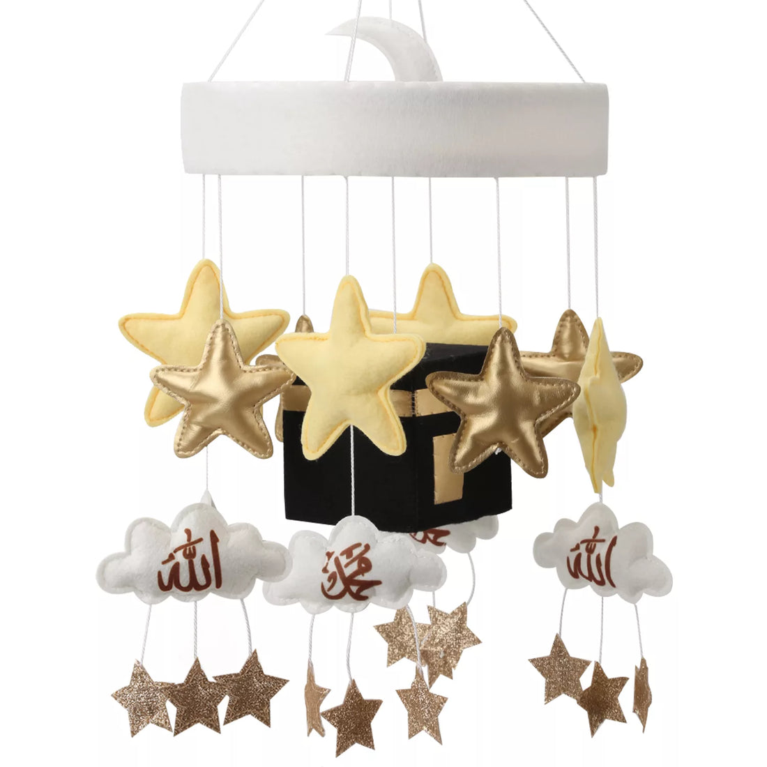 Muslim baby crib mobile Islamic Quran Mobile Nursery Decor Kaaba Baby Mobile