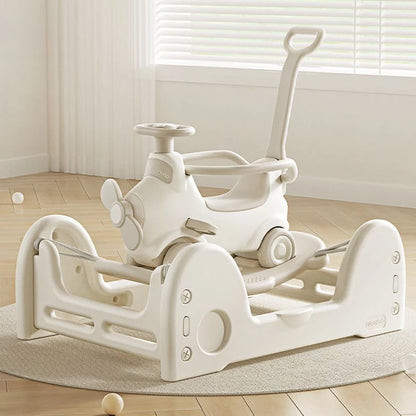 6-in-1 Rocker n Ride: Toddler Rocker, Toddler Ride On Toys, Push Car, Baby Ride On Toys for 1 Year Old, Balance Bike w/Detachable Board, Airplane Rocking Toys, Ages 18-72 Months