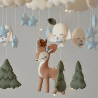 Deer baby mobile boy Baby shower gift Woodland baby mobile