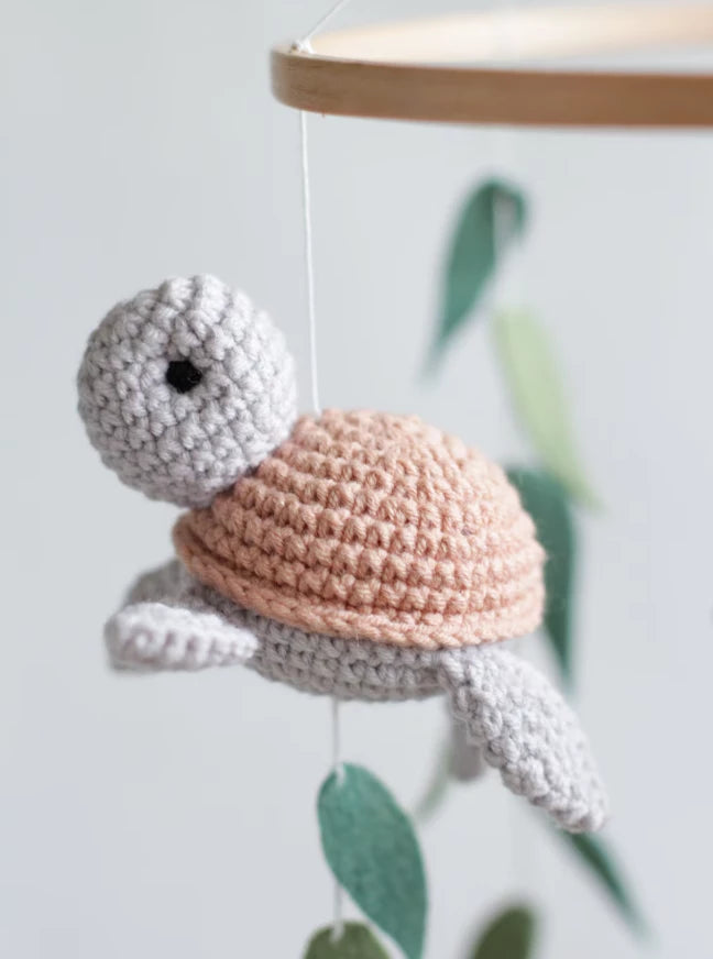 Ocean baby mobile. Nautical baby mobile. Ocean baby mobile with Narwhal, Jellyfish, Turtle, Stingray fish, Shark, Starfish and Puffer fish