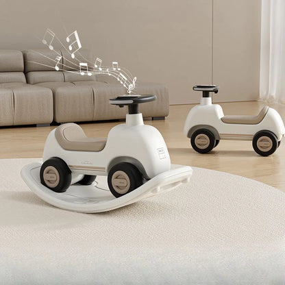 Ride On Push Car for Toddlers, Classic Kids Ride On Car Foot-to-Floor Sliding Car Gray Novelty Rocking Horses, Ride On Toy for Boys Girls 1-72  Months