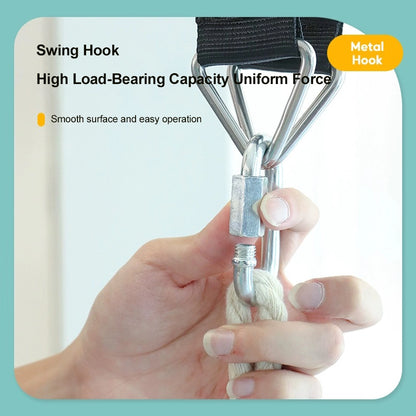 Indoor And Outdoor Solid Wood Children's Swing With Installation Accessories