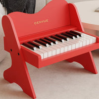 Childs Piano Keyboard 25 Keys Digital Piano for Kids Mini Piano Wood Toy for Toddlers